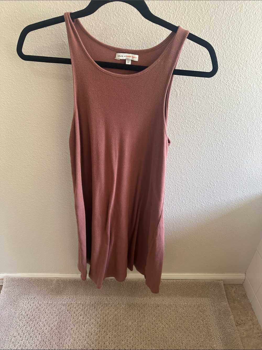 Casual Scoop Neck Tank Dress
